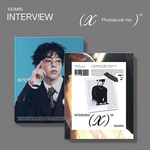 XIUMIN - INTERVIEW X 2ND MINI ALBUM PHOTOBOOK VER