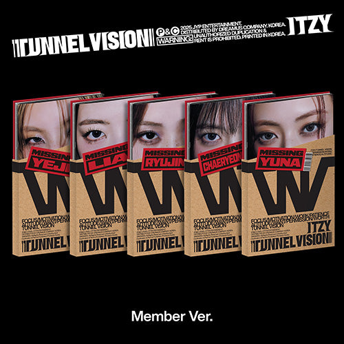 ITZY - TUNNEL VISION MINI ALBUM MEMBER VER