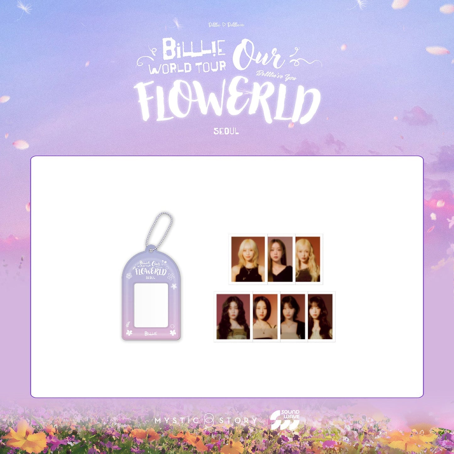BILLLIE - OUR FLOWERLD BELLLIE'VE YOU WORLD TOUR OFFICIAL MD ID PHOTO HOLDER SET
