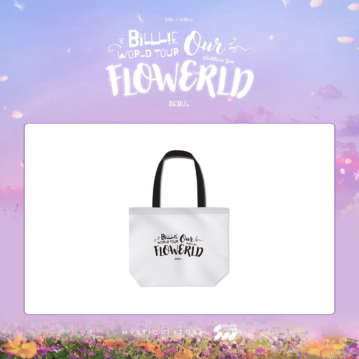 BILLLIE - OUR FLOWERLD BELLLIE'VE YOU WORLD TOUR OFFICIAL MD REUSABLE BAG