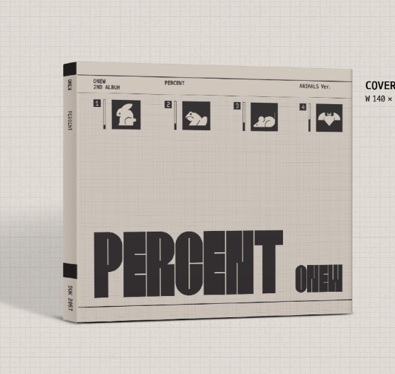 ONEW - PERCENT 2ND ALBUM DIGIPACK VER