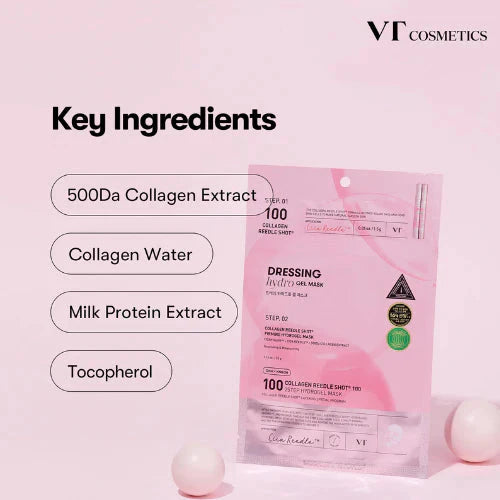 VT COSMETICS COLLAGEN REEDLE SHOT 100 2-STEP MASK