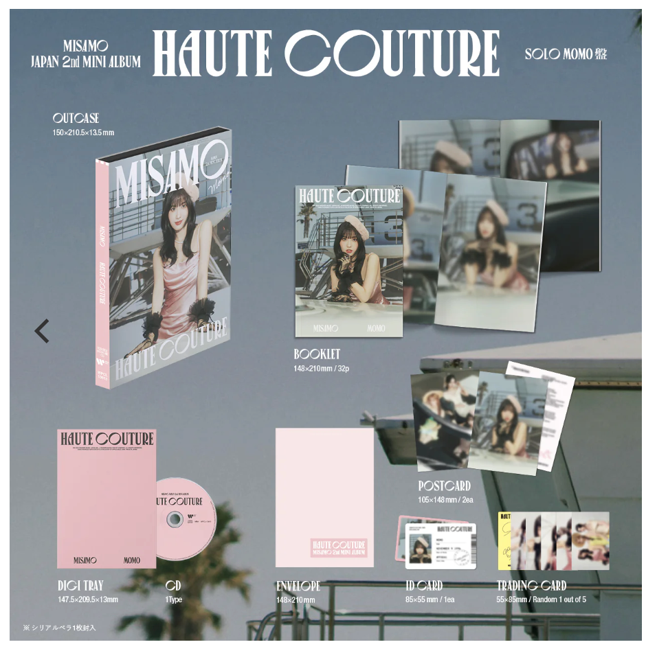 TWICE - MISAMO / HAUTE COUTURE Japan 2nd Mini Album (Limited Ver. Member)