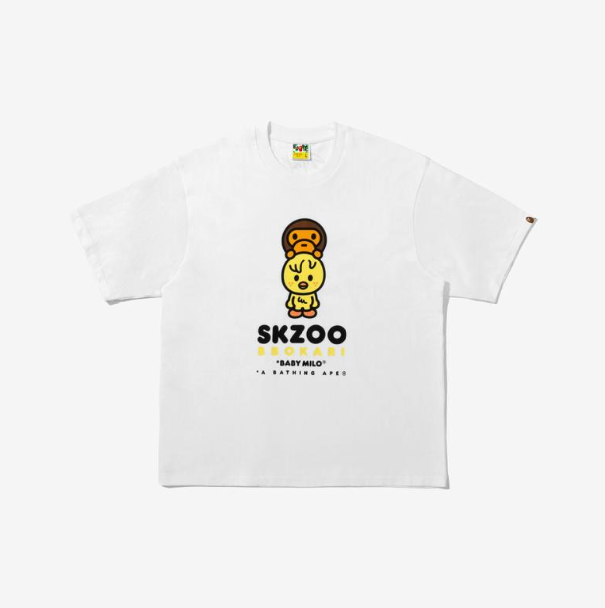 STRAY KIDS - BAPE X STRAY KIDS COLLABORATION OFFICIAL MD BABY MILO TEE M