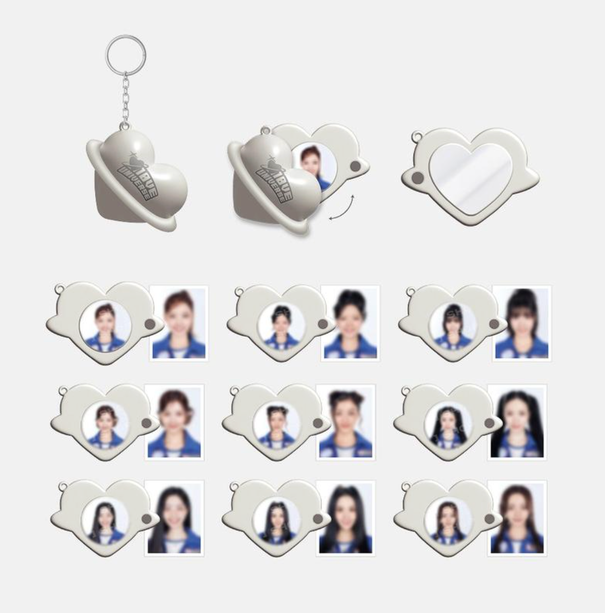 TWICE - LOCKET PENDANT KEYRING - 10VE UNIVERSE