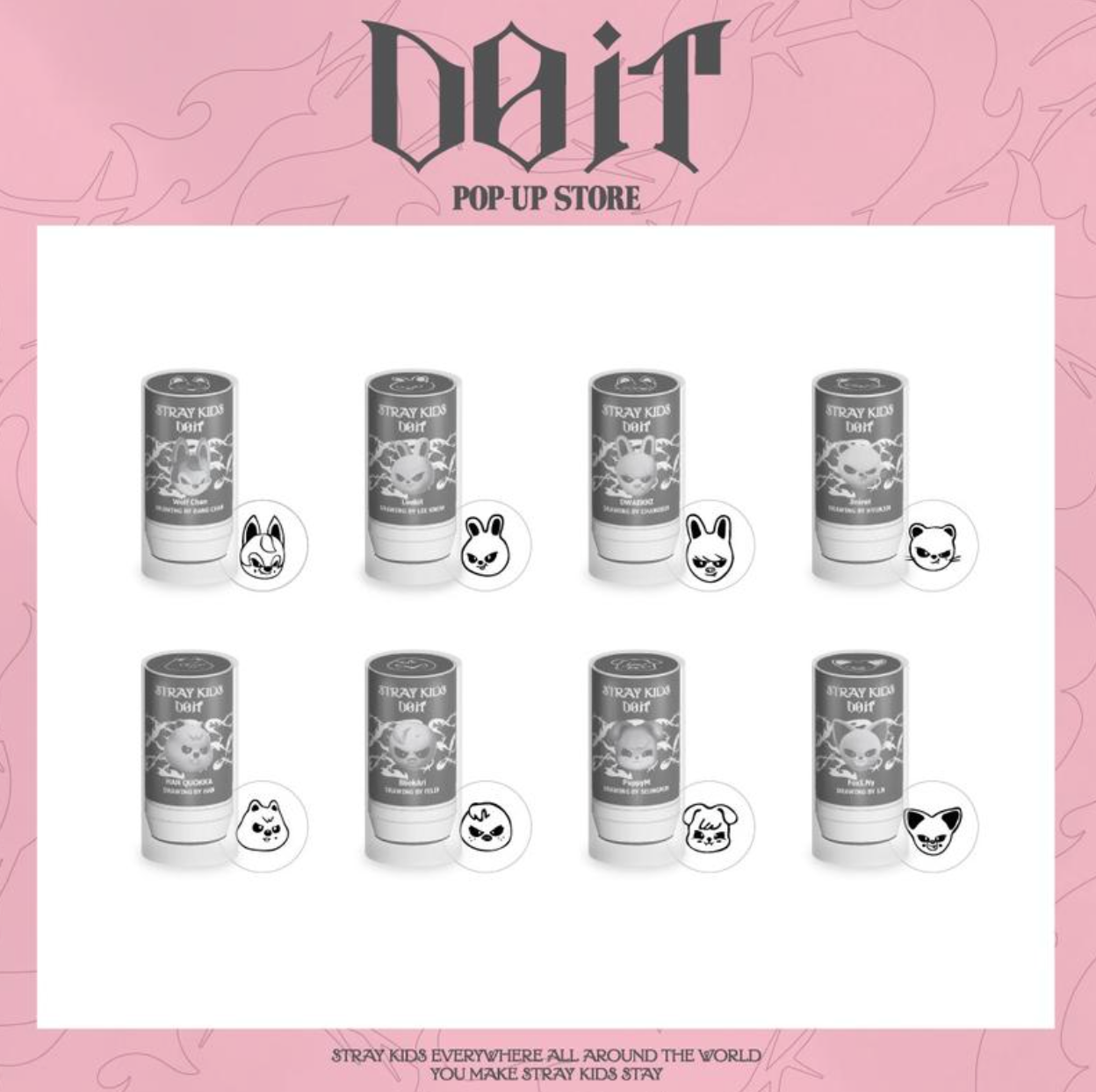 Stray Kids - SKZOO STAMP - DO IT POP UP STORE OFFICIAL MD