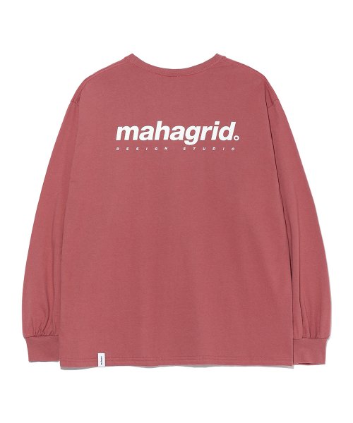 Mahagrid ORIGIN LOGO LS TEE DEEP PINK