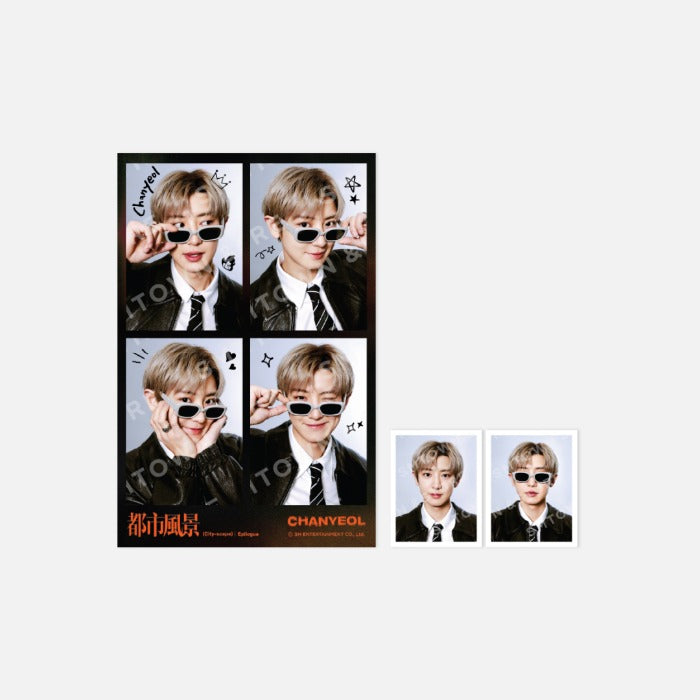 EXO CHANYEOL - 2025 LIVE TOUR 都市風景 (CITY-SCAPE) EPILOGUE OFFICIAL MD 4 CUT + ID PHOTO SET