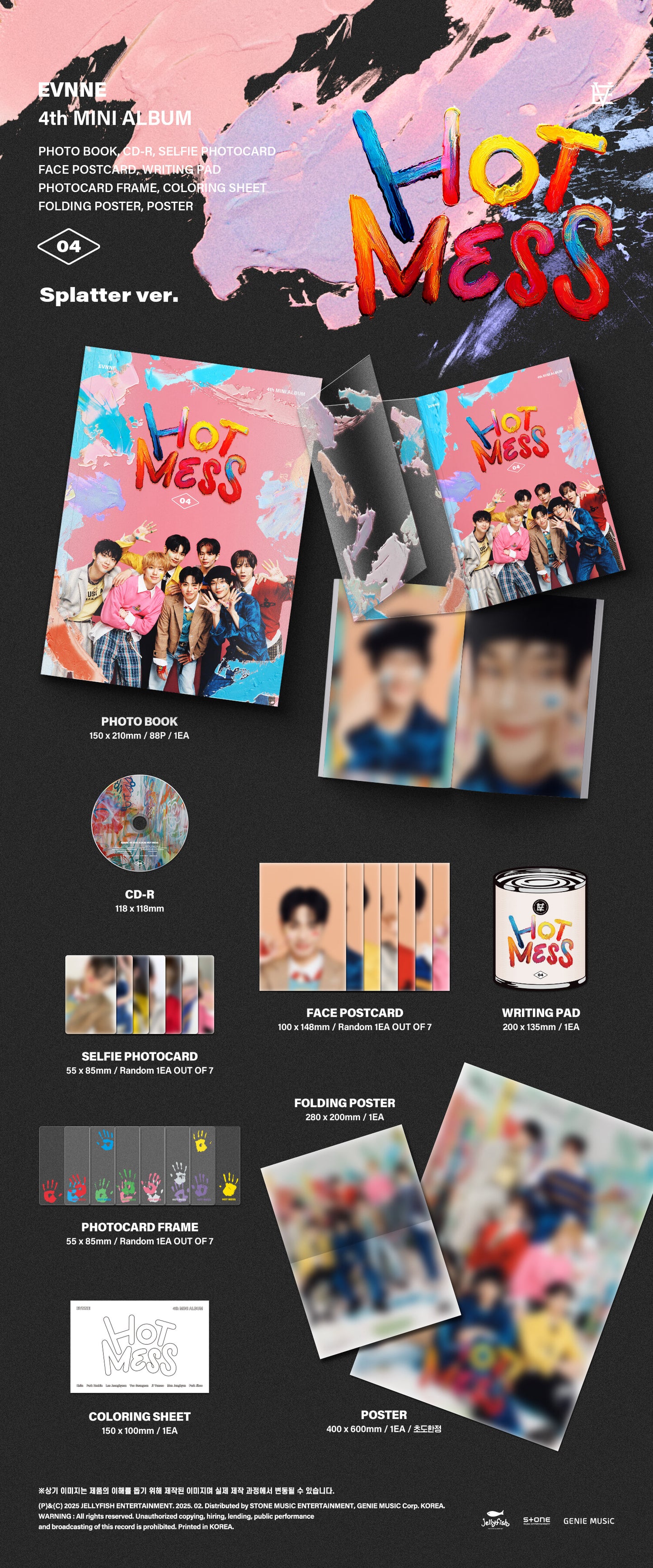 EVNNE - HOT MESS 4TH MINI ALBUM STANDARD