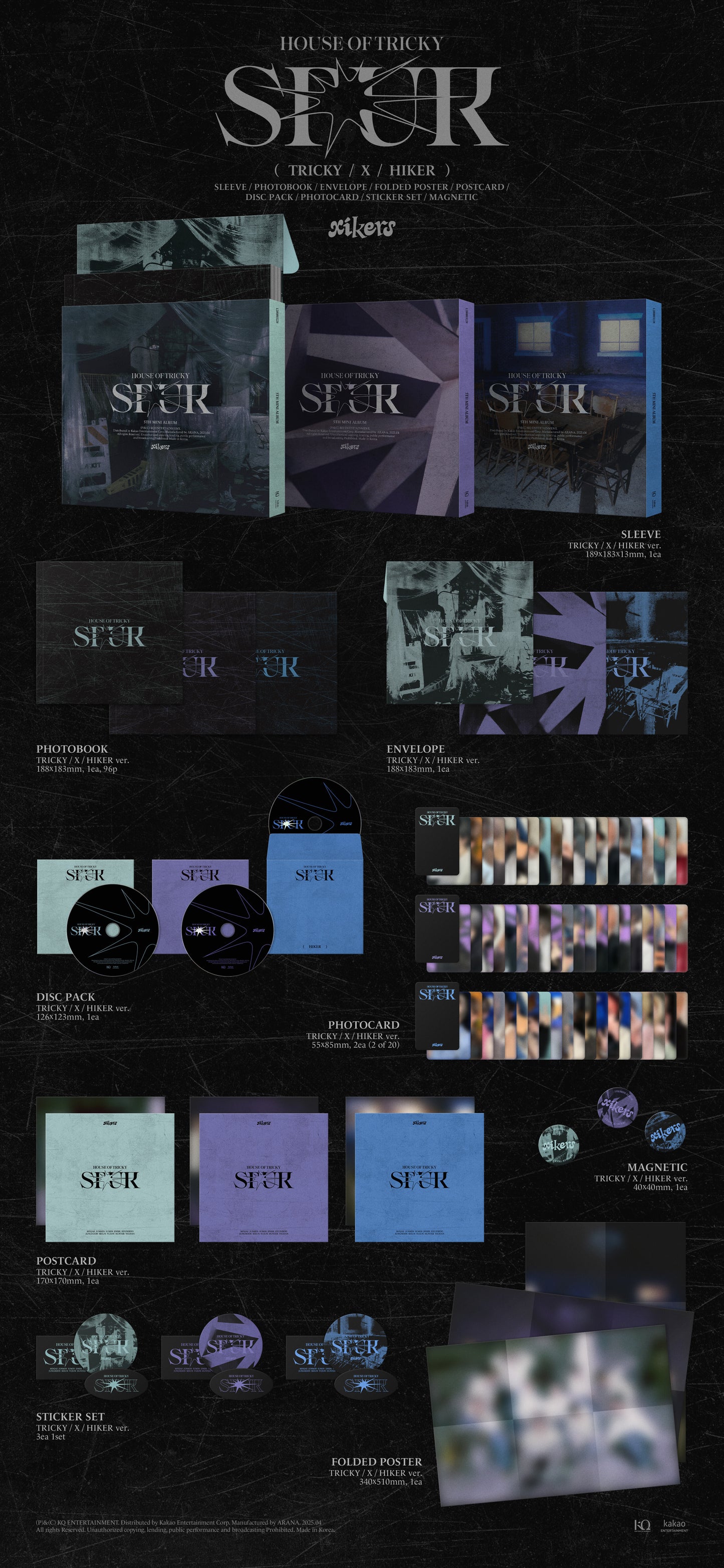 XIKERS - HOUSE OF TRICKY : SPUR 5TH MINI ALBUM STANDARD