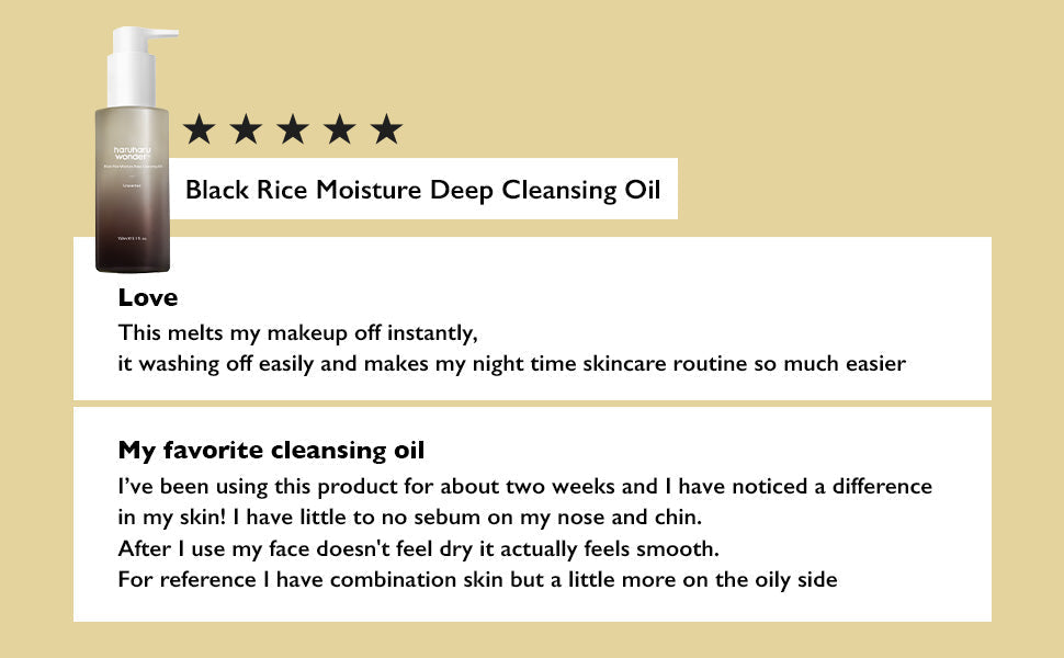 haruharu wonder Black Rice Moisture Deep Cleansing Oil