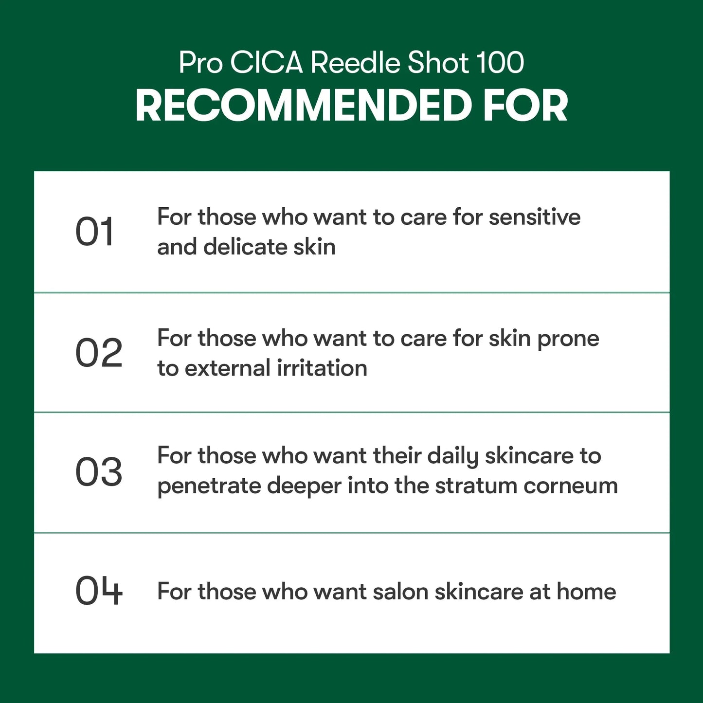VT COSMETICS 100 PRO CICA REEDLE SHOT STICK POUCH (10EA)