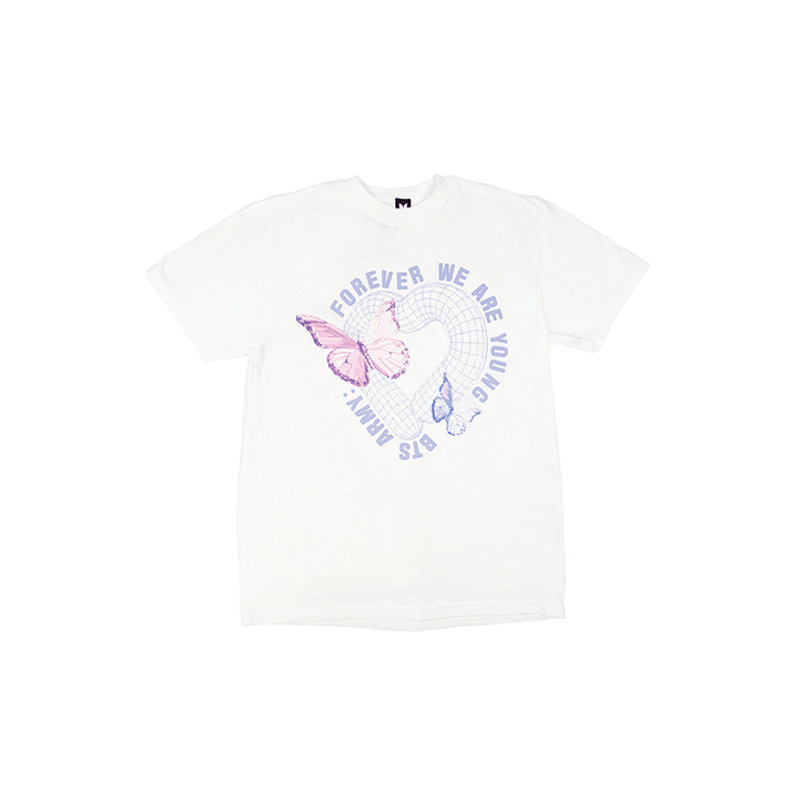 BTS ARMY - FOREVER WE ARE YOUNG MD S/S T-shirt (WHITE)