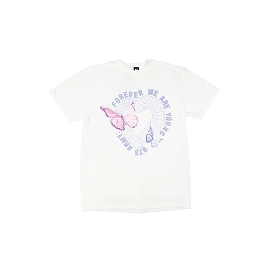 BTS ARMY - FOREVER WE ARE YOUNG MD S/S T-shirt (WHITE)