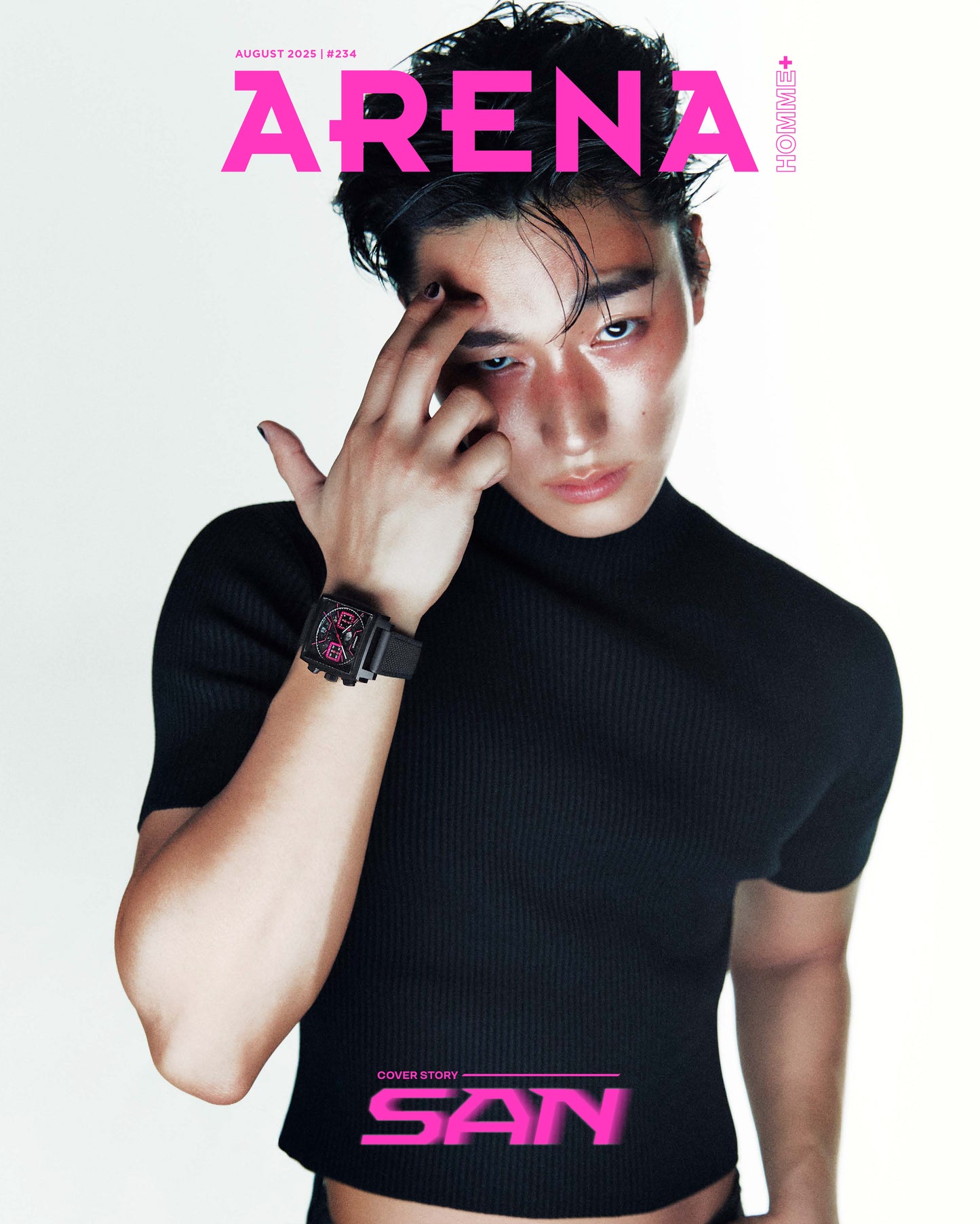 ATEEZ SAN - ARENA HOMME MAGAZINE 2025 AUGUST ISSUE