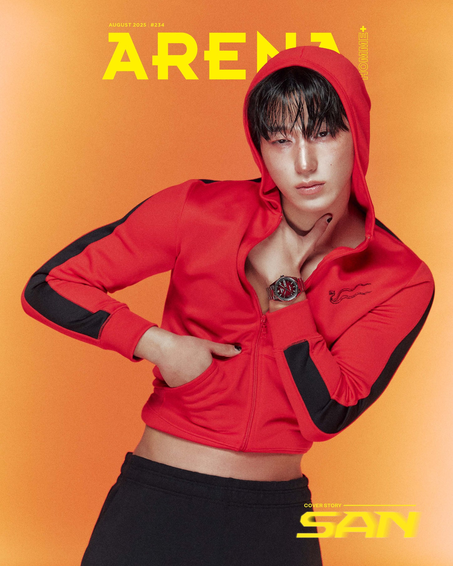 ATEEZ SAN - ARENA HOMME MAGAZINE 2025 AUGUST ISSUE