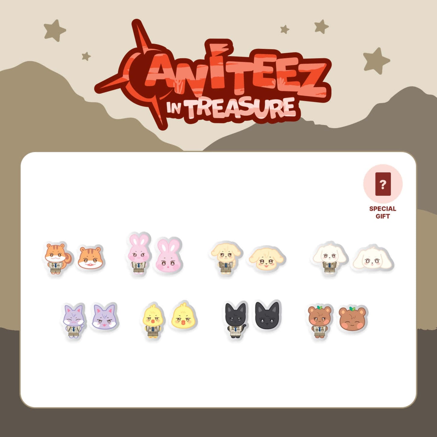ATEEZ - ANITEEZ IN TREASURE OFFICIAL MD STICON