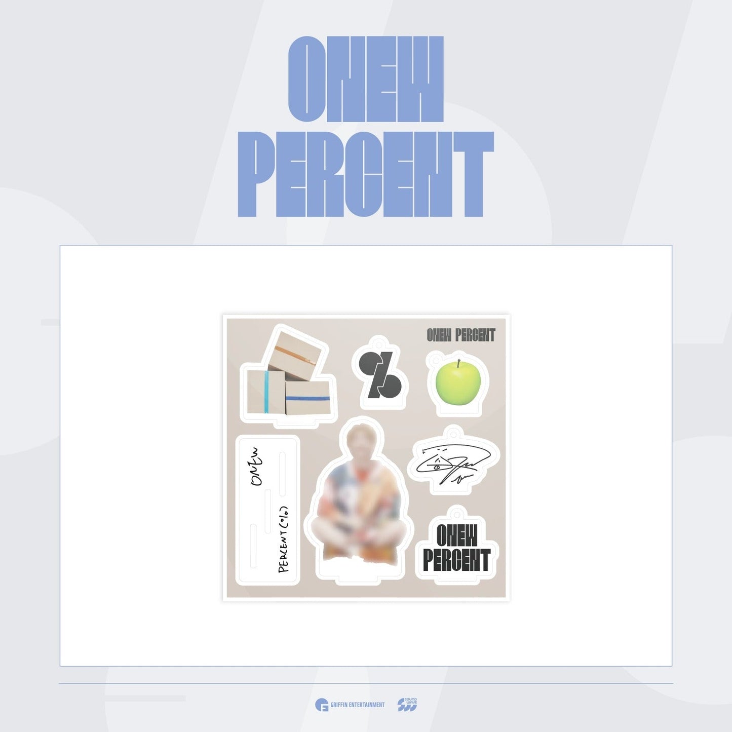 ONEW - PERCENT POP UP STORE OFFICIAL MD ACRYLIC KIT