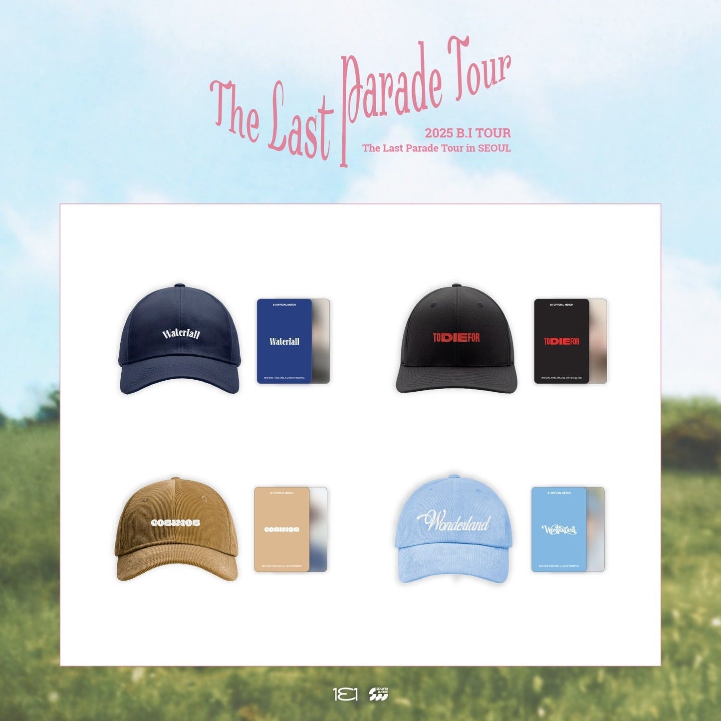 B.I - THE LAST PARADE TOUR IN SEOUL OFFICIAL MD BALL CAP