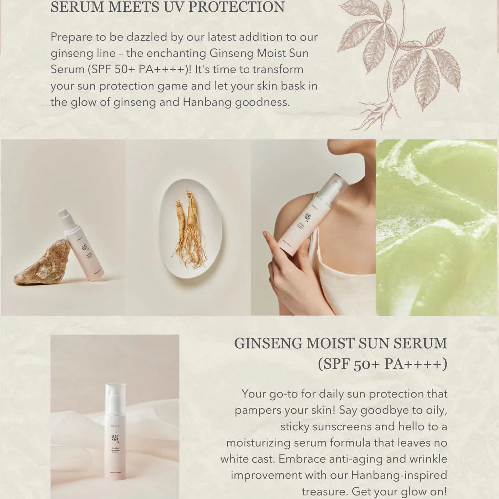 Beauty of Joseon Ginseng Moist Sun Serum SPF 50+ PA++++