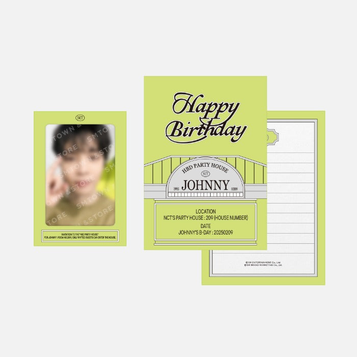 NCT JOHNNY - HBD PARTY HOUSE ARTIST BIRTHDAY PARTY CARD