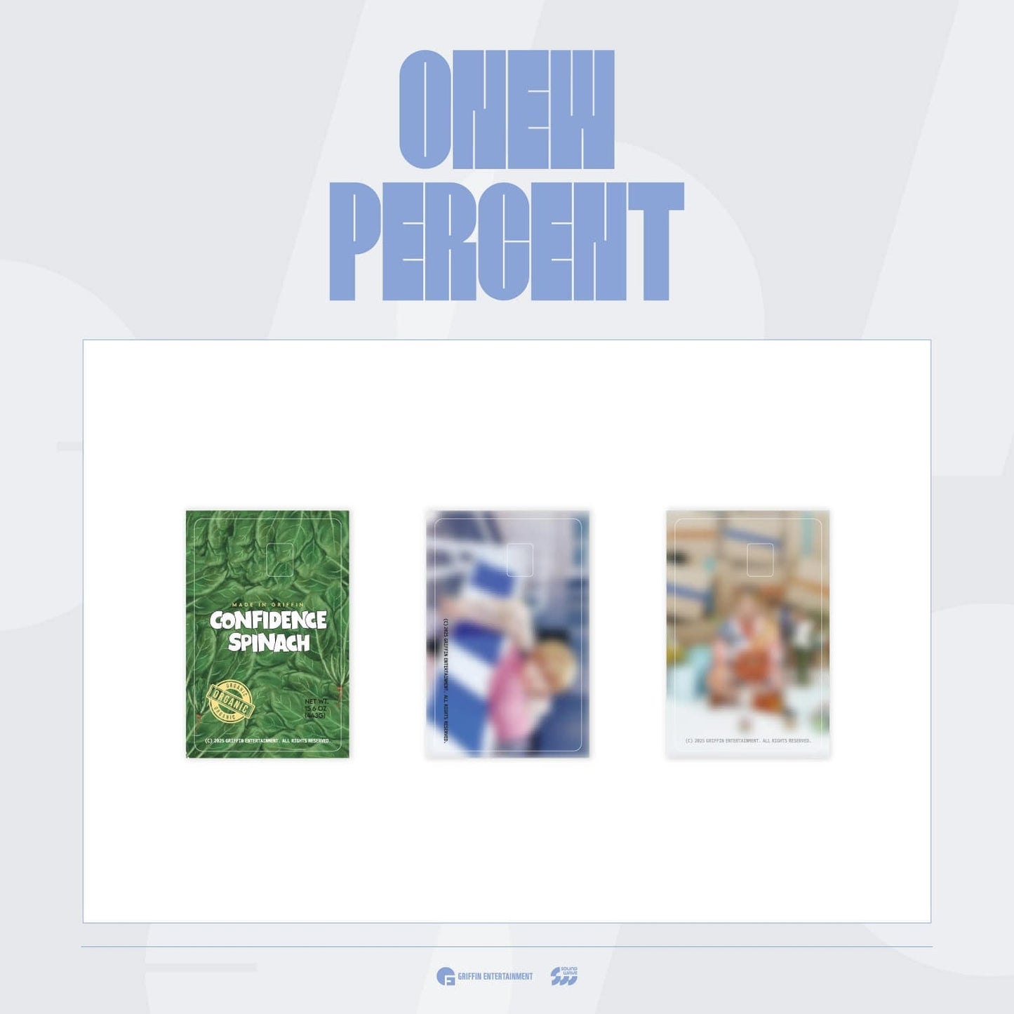 ONEW - PERCENT POP UP STORE OFFICIAL MD CARD STICKER SET