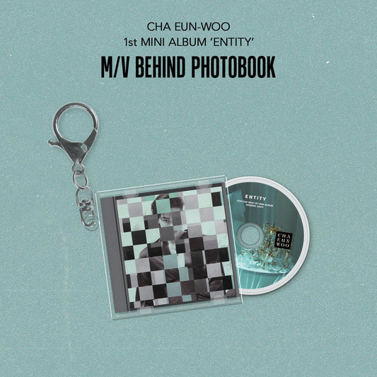 [Pre-Order] CHA EUN WOO - ENTITY 1ST MINI ALBUM M/V BEHIND PHOTOBOOK OFFICIAL MD MINI CD KEYRING
