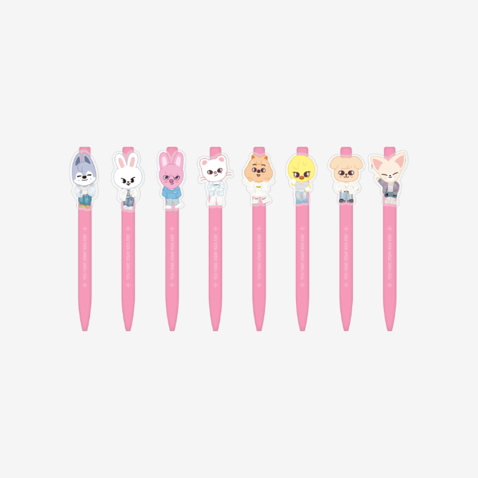 STRAY KIDS - SKZ 5'CLOCK 5TH FAN MEETING OFFICIAL MD SKZOO CHARACTER GEL PEN