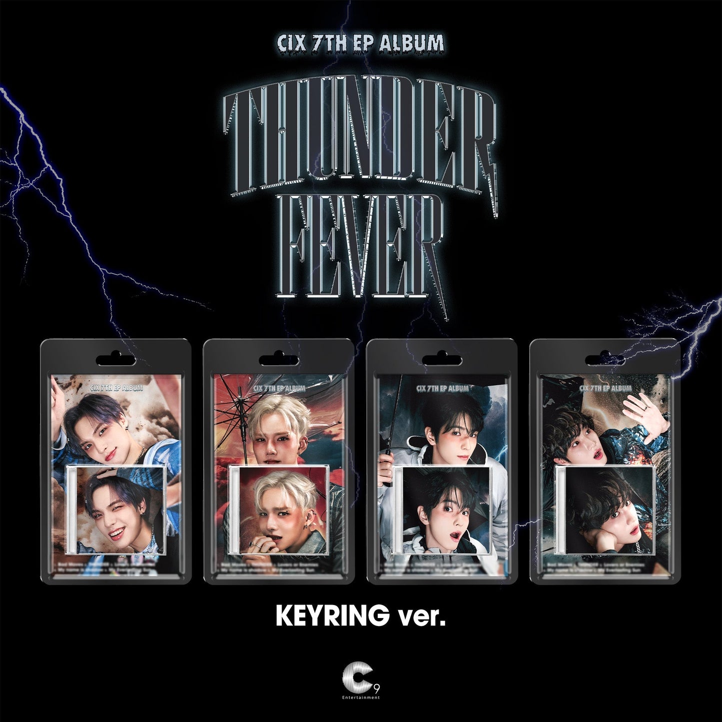 CIX - THUNDER FEVER 7TH EP ALBUM KEYRING ALBUM VER RANDOM