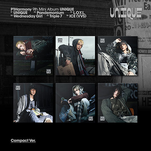 P1HARMONY - UNIQUE! 9TH MINI ALBUM COMPACT VER