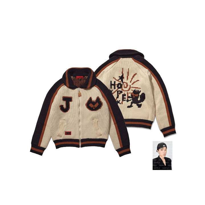BTS J-HOPE - HOPE ON THE STAGE OFFICIAL MD COWICHAN CARDIGAN (BEIGE)