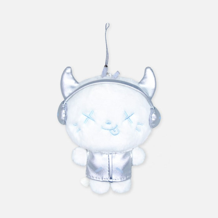 AESPA - SYNK : AEXIS LINE 2025 LIVE TOUR OFFICIAL MD FANLIGHT DOLL KEY RING (SLIVER VER)