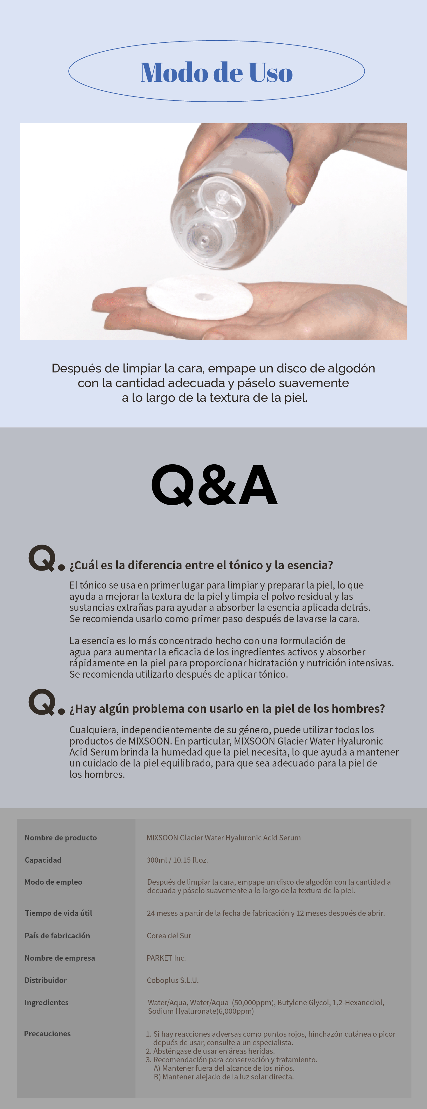 mixsoon Glacier water hyaluronic serum