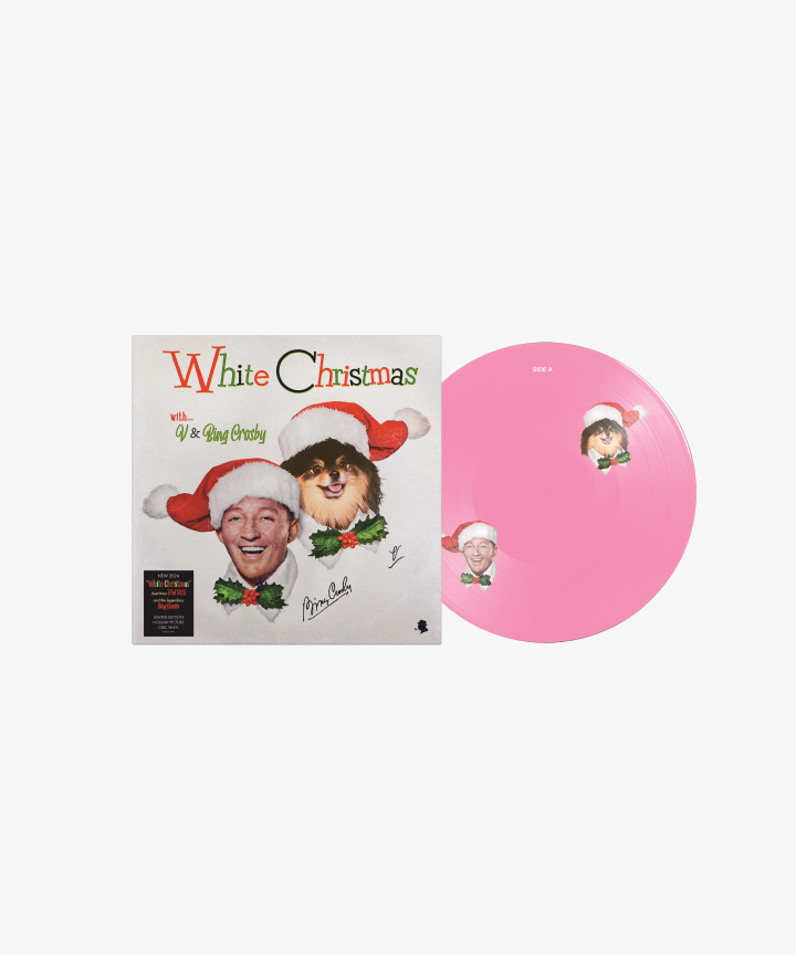 BTS V - WHITE CHRISTMAS V X BING CROSBY HOT PINK PICTURE DISC 12 SINGLE