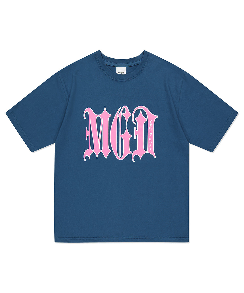 Mahagrid 2023 SUMMER COLLECTION GOTHIC MGD LOGO TEE (NAVY / Large)