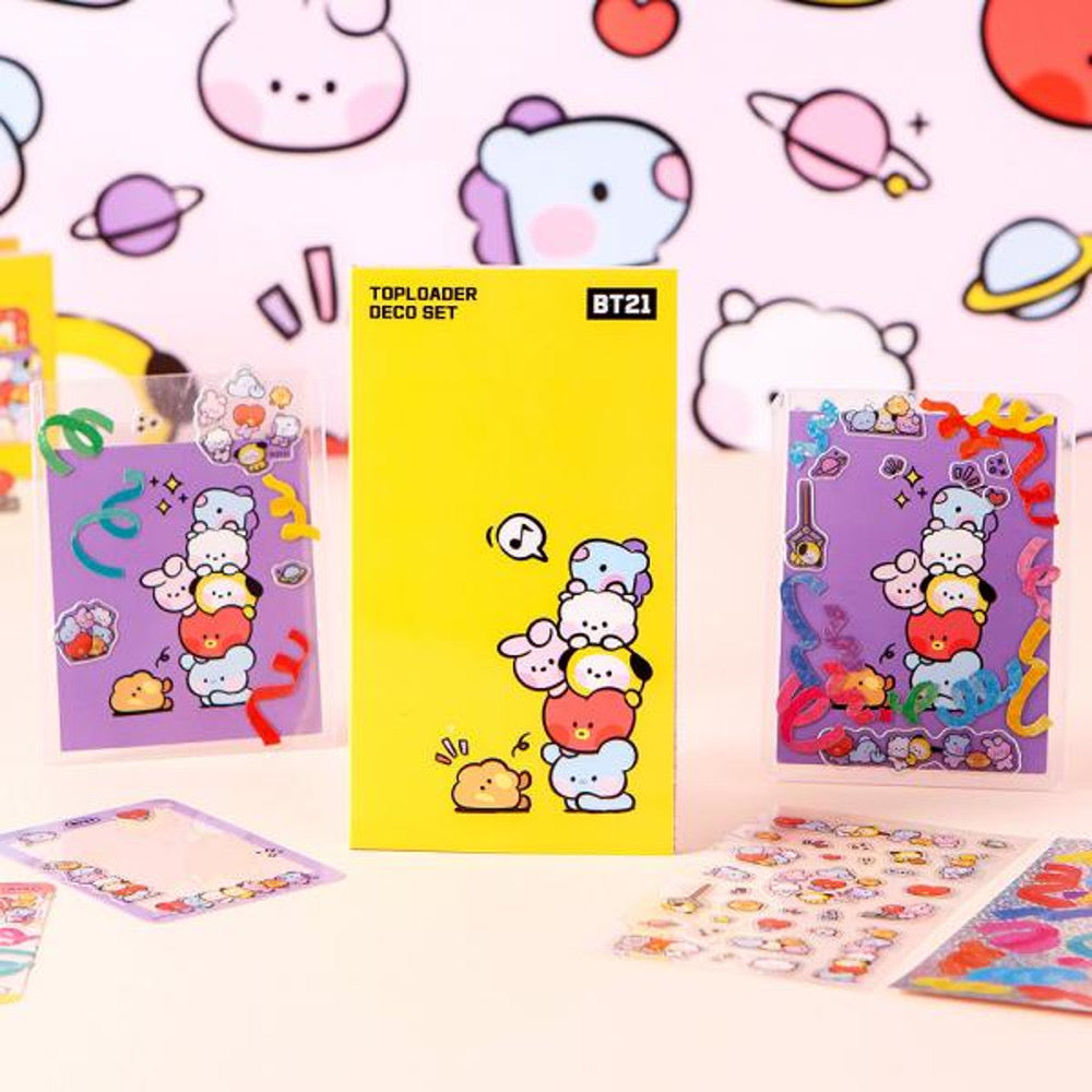BT21 MININI TOPLOADER DECO SET