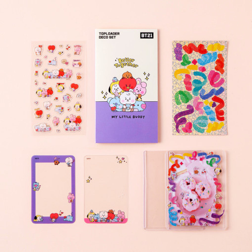 BT21 MY LITTEL BUDDY TOPLOADER DECO SET
