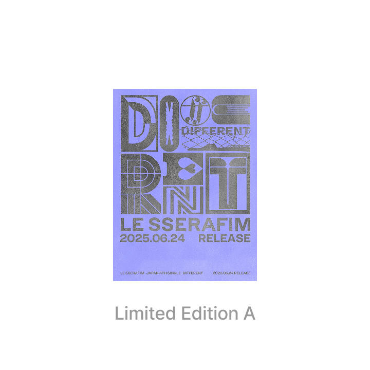 LE SSERAFIM - DIFFERENT JAPAN 4TH SINGLE ALBUM LIMITED EDITION A (OFFBEAT CLOVE)