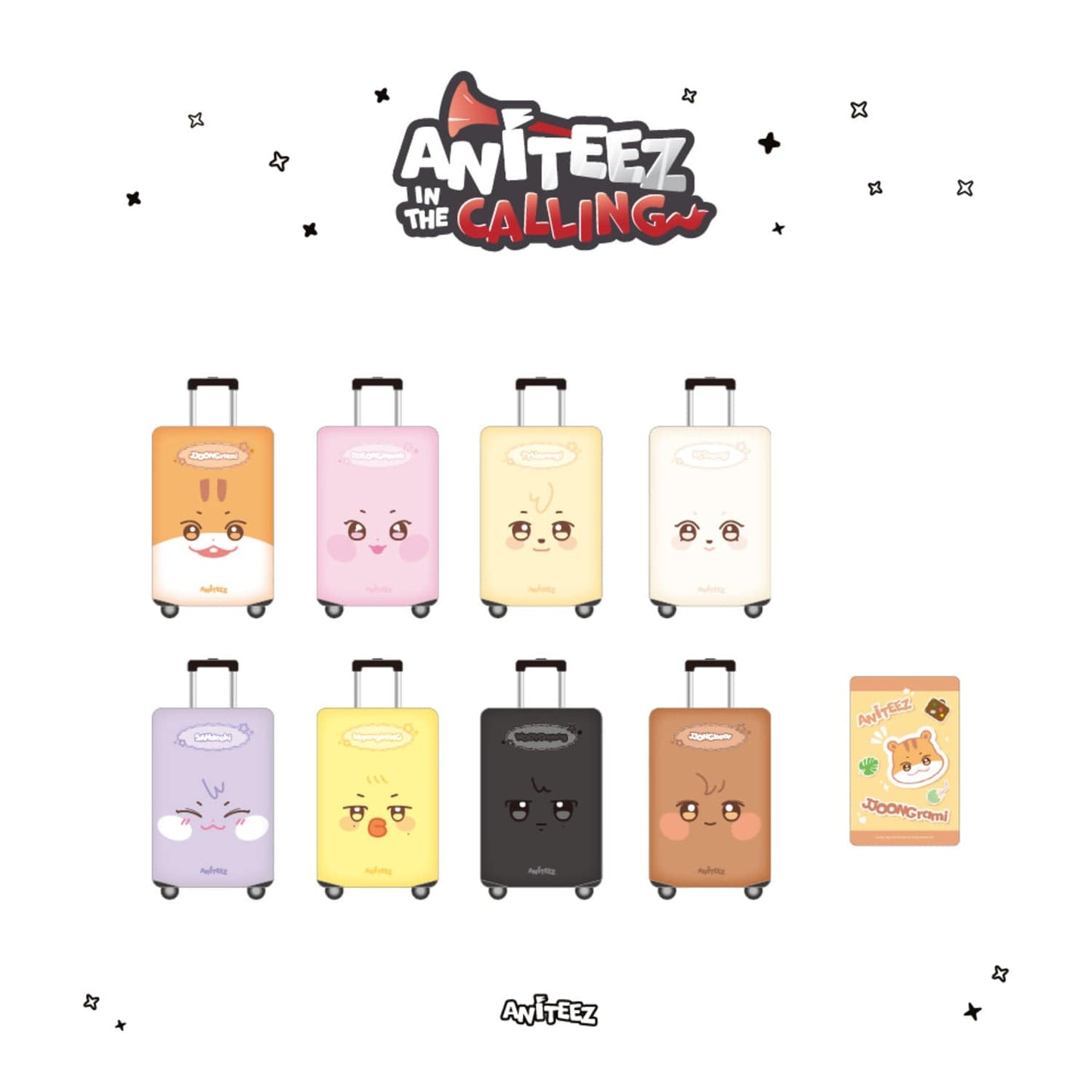 ATEEZ - ANITEEZ IN THE CALLING POP UP OFFICIAL MD LUGGAGE COVER (S)