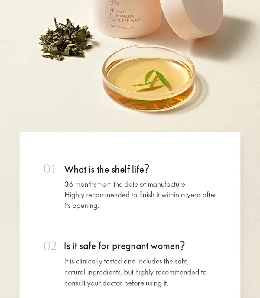 Dr.Ceuracle VEGAN KOMBUCHA TEA SLEEP MASK