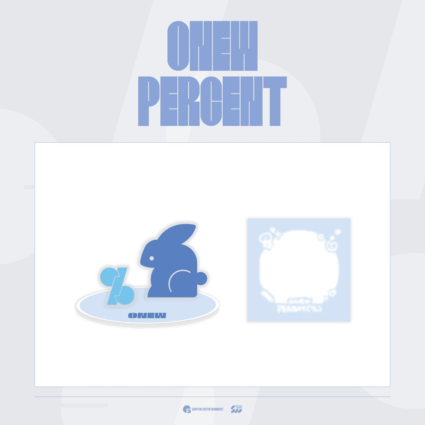 ONEW - PERCENT POP UP STORE OFFICIAL MD MEMO PAD & STAND SET