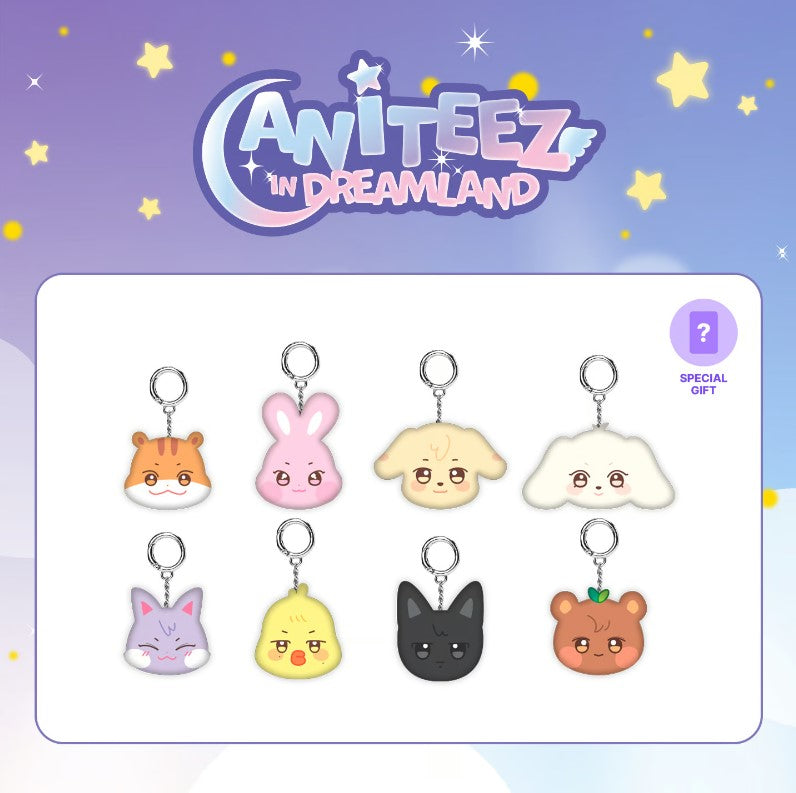 ATEEZ - ANITEEZ IN THE DREAMLAND OFFICIAL MD MINI FACE KEYRING