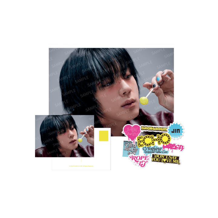 BTS JIN - ECHO OFFICIAL MD MINI POSTER & STICKER SET