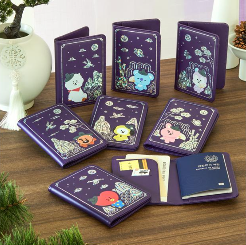 BT21 - PREMIUM K EDITION MOTHER OF PEARL GRAPHIC PASSPORT CASE