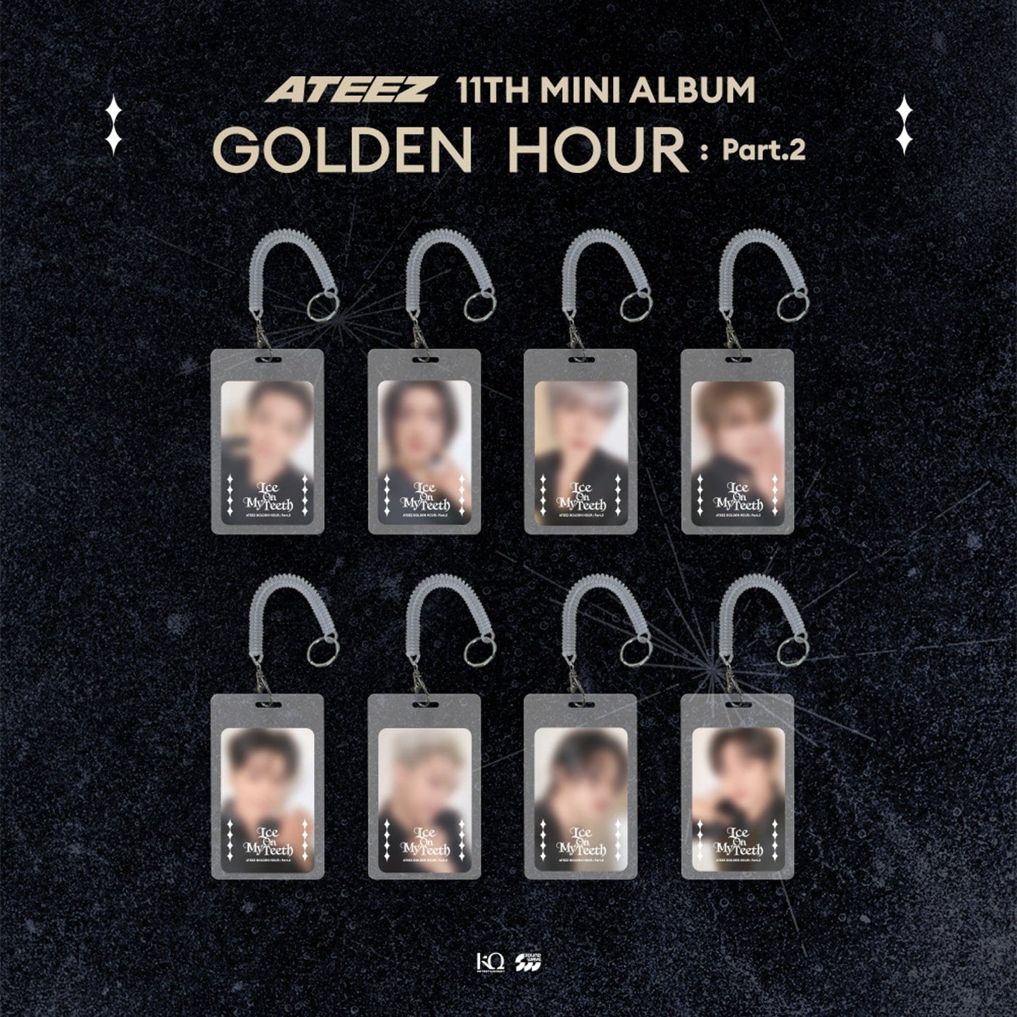 ATEEZ - GOLDEN HOUR : PART.2 POP UP OFFICIAL MD PHOTO CARD HOLDER SET