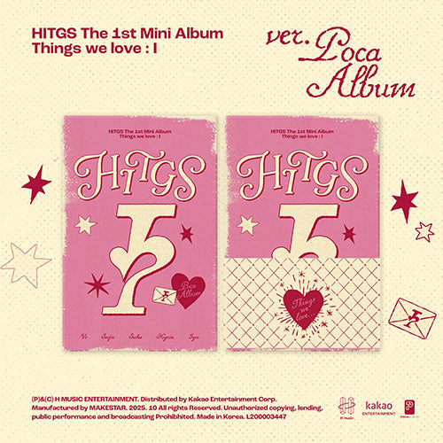 HITGS - THINGS WE LOVE : I 1ST MINI ALBUM POCA VER