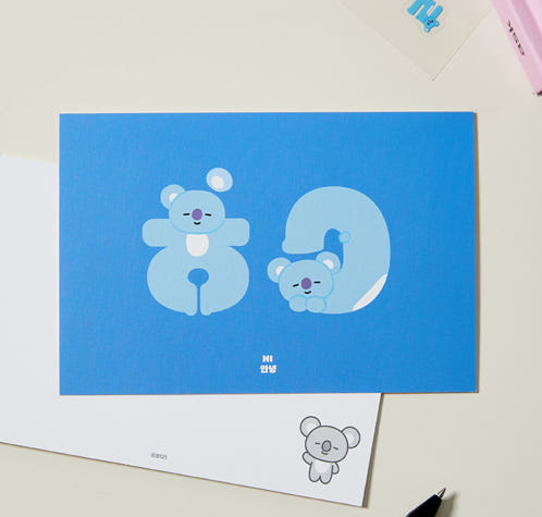 BT21 - SOUVENIR EDITION HANGEUL POSTCARD