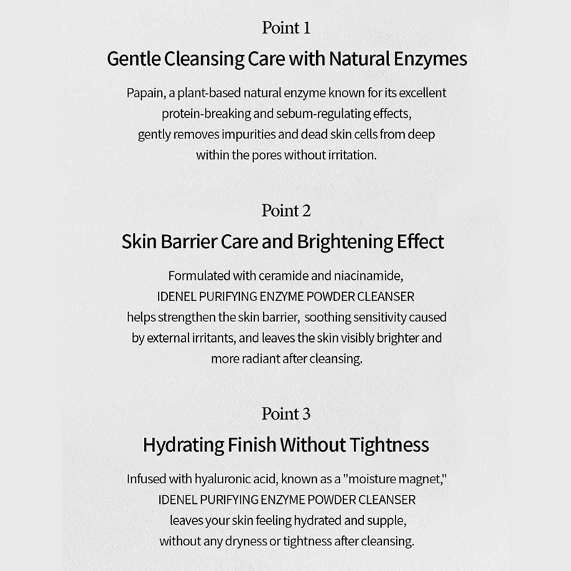 IDENEL PURIFYING ENZYME POWDER CLEANSER