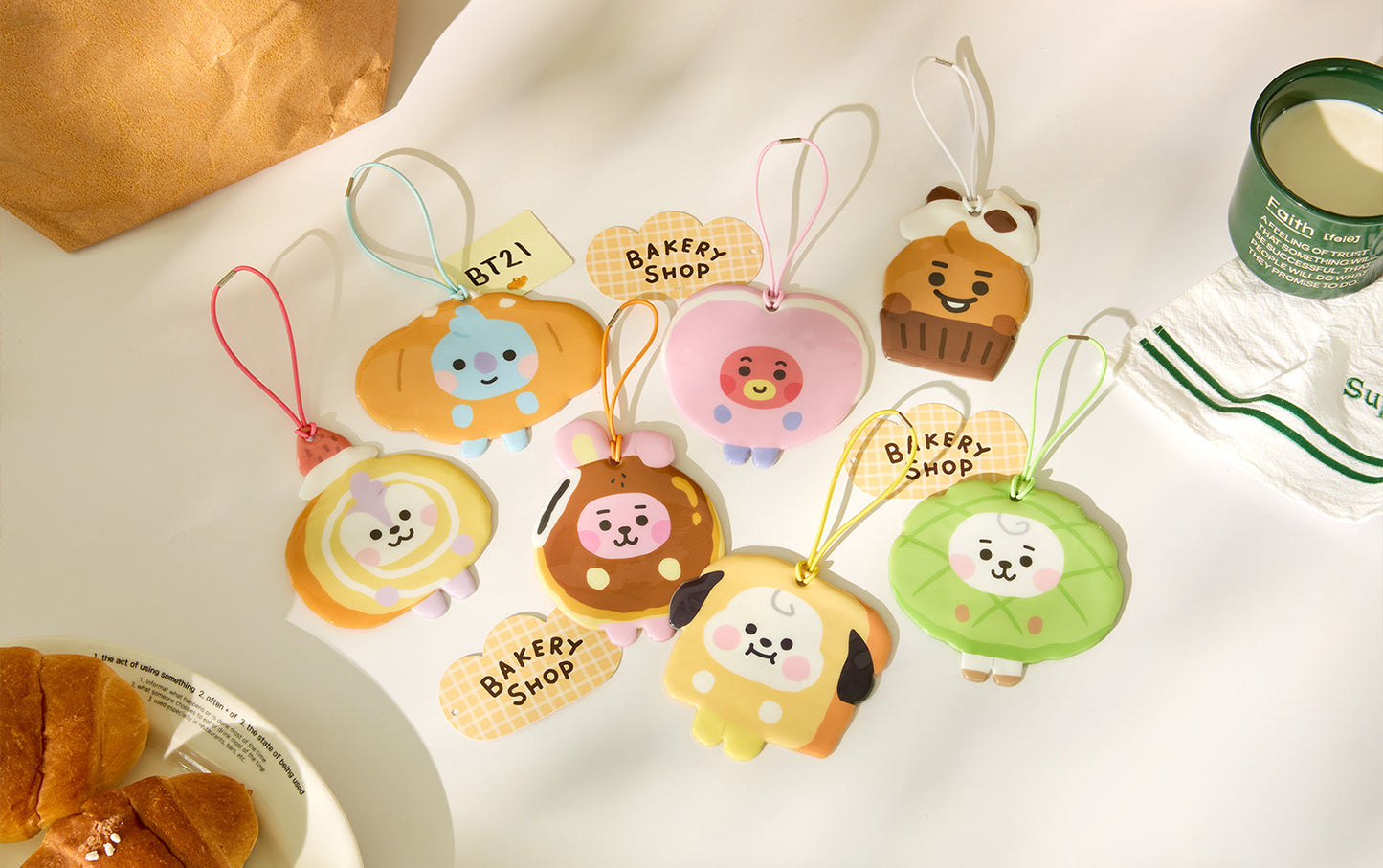 BT21 - BABY BAKERY SHOP MD PVC NAME TAG