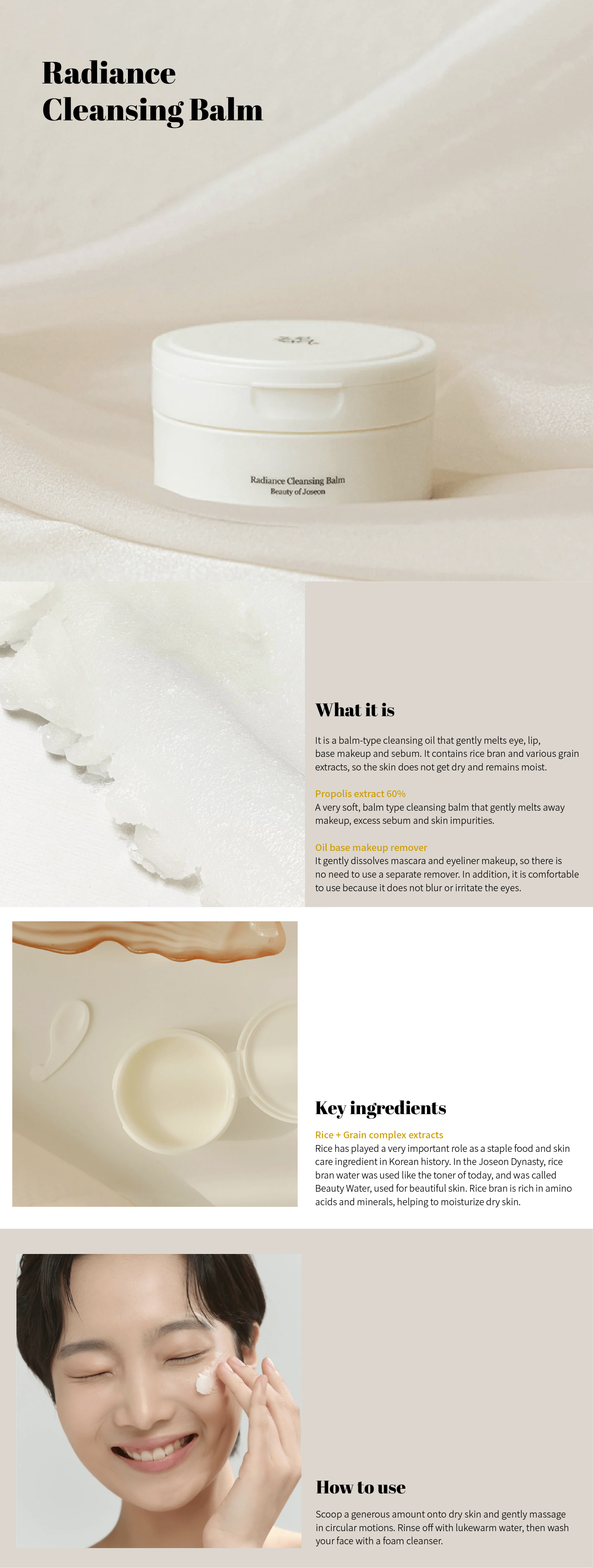 Beauty of Joseon Radiance Cleansing Balm